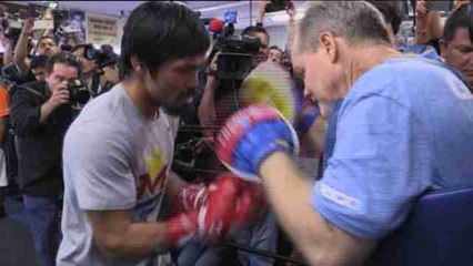 Pacquiao, preparado para el 'combate del siglo'  contra Mayweather