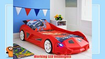 Storm Children's Racing Car Bed With Mattress and Working Headlights