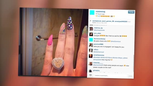 Nicki Minaj Shows Off Engagement Ring From Meek Mill