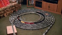The spiral with Ho Scale 243 cars 9 engines