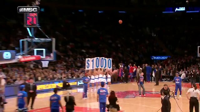 NBA Fan wins $10K on half-court shot