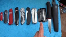 Сравнение ножей Victorinox (3х), Wenger, S&W CK70, Ontario Rat, Leatherman Surge, Mora 731