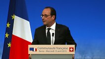 Discours devant la communauté française de Suisse