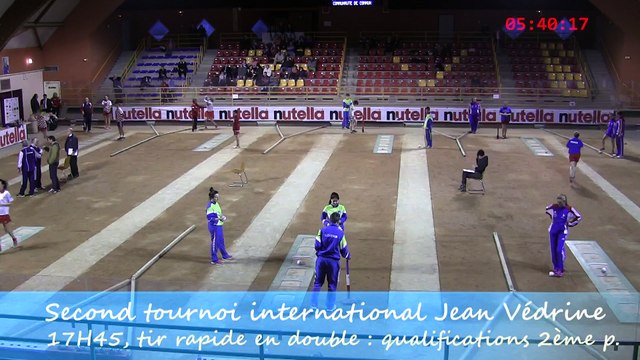 Qualifications 2, F25, tir rapide en double, Second tour international Jean Védrine, Sport Boules, Saint-Vulbas 2015