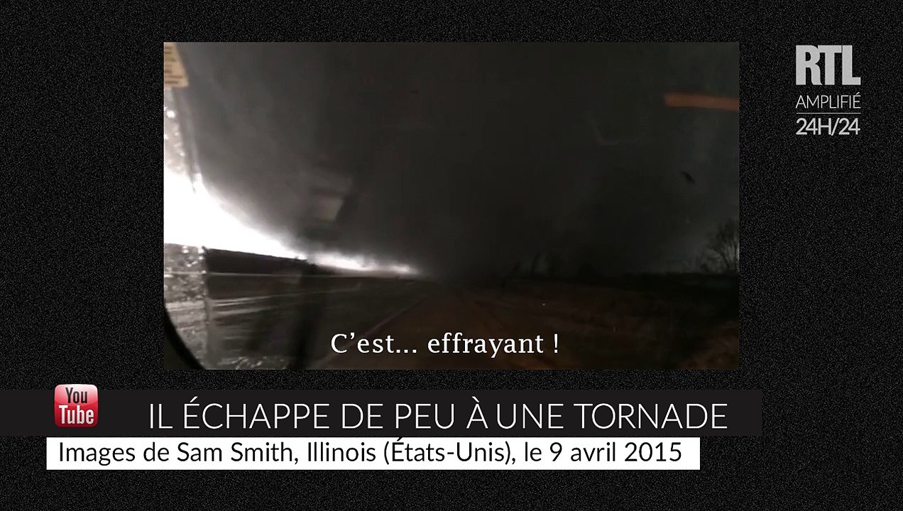 États-Unis : une tornade passe juste devant un automobiliste