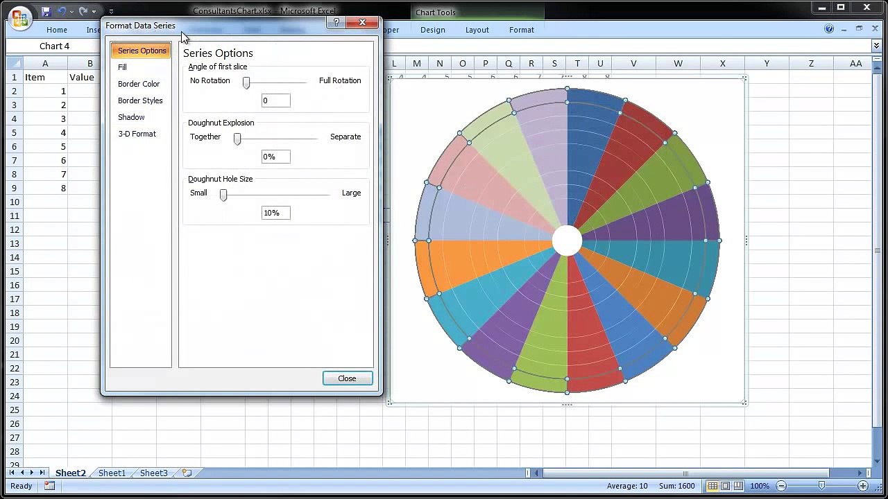 Making a Circumplex Chart in Excel by ExcelCharts.com