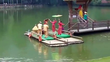 Peacocks Flock Tourist Destination