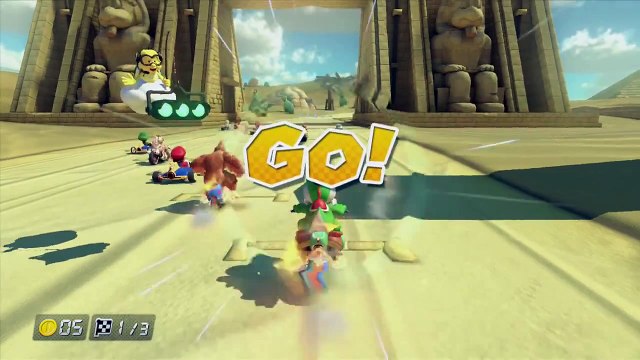 Mario Kart 8 Online Gameplay - Going From Last to First with Yoshi