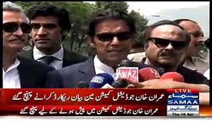 Imran Khan Media Talk Outside Election Commission Office - 16th April 2015