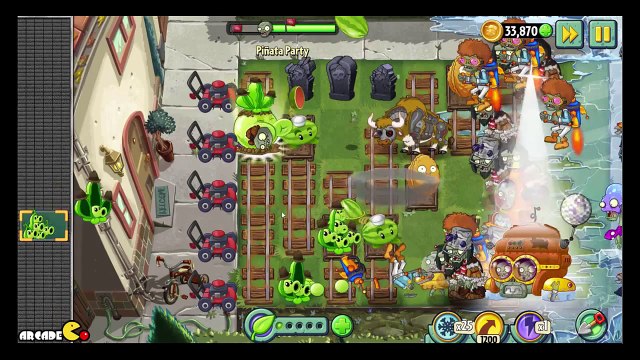 Plants vs Zombies 2 Frostbite Caves Pinata Party 1 17!