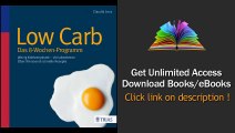 Low Carb - Das 8-Wochen-Programm Wenig Kohlenhydrate - viel abnehmen Download PDF