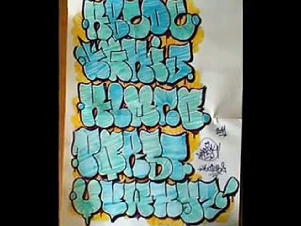 THROW UP GRAFFITI ALPHABET by Fresk video Dailymotion