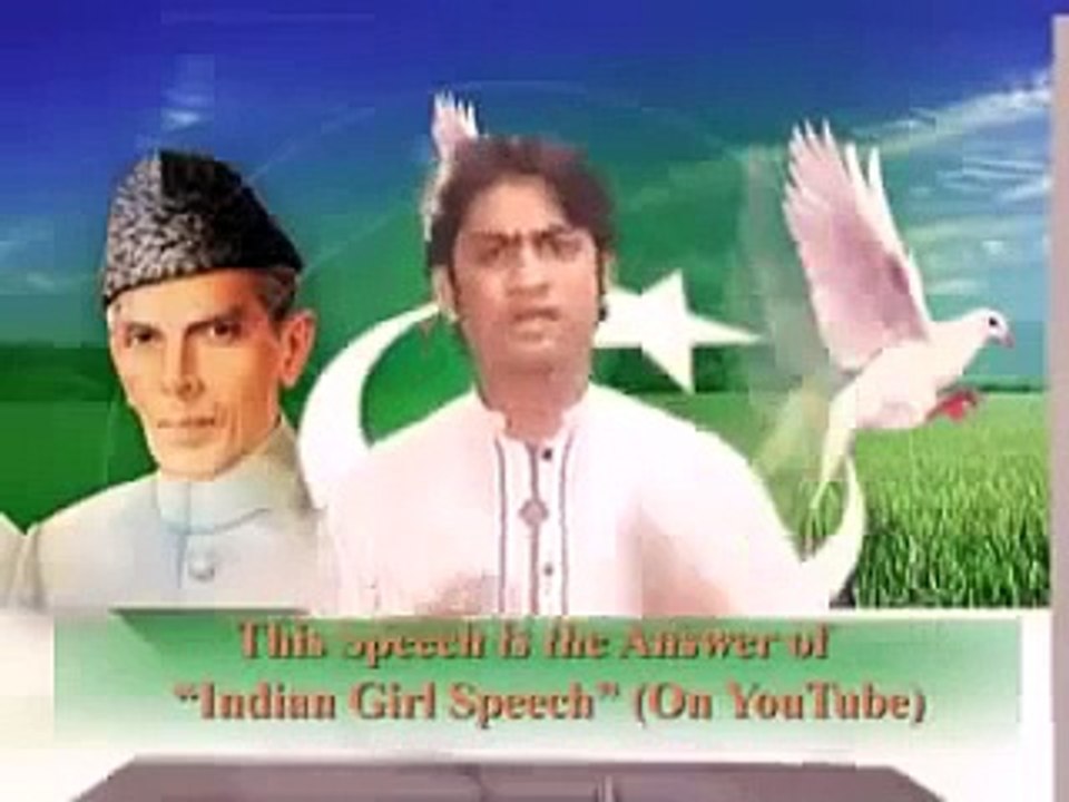 Mad/Pagal Indian Girl Speech Against Pakistan And Reply Of Pakistani Boy