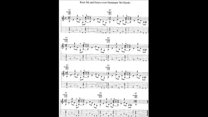 Jazz guitar basic walking Bass