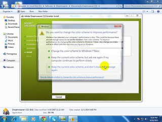 Dreamweaver CS3 Registeration Method