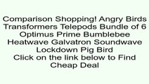 Discount on Angry Birds Transformers Telepods Bundle of 6 Optimus Prime Bumblebee Heatwave Galvatron Soundwave Lockdown Pig Bird Review Fun Kid Games