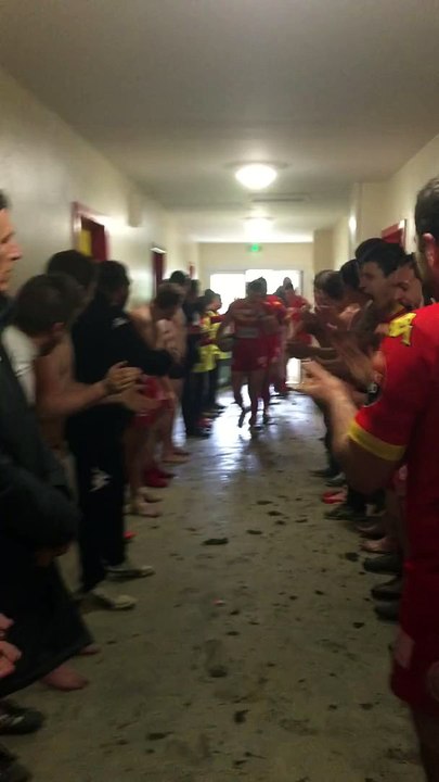 La sortie de vestiaires de l'USL