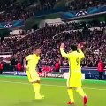 Luis Suarez nuts & crazy celebration scream v PSG
