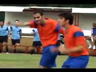 Marcelo Adnet - Jogador de futebol falando (dando entrevista)