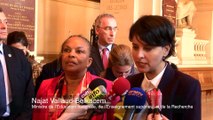 Réunion conjointe des recteurs et des procureurs généraux - Point Presse de Najat Vallaud-Belkacem et Christiane Taubira