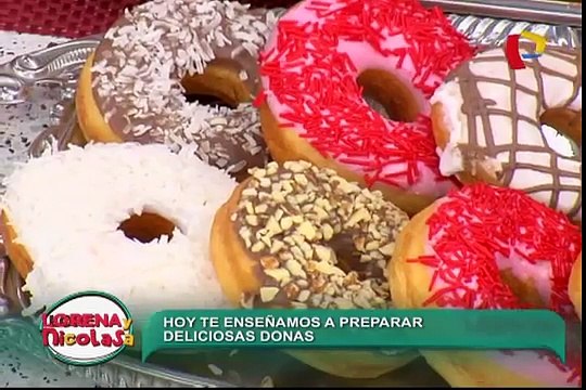 Aprende a hacer ricas y decorativas donas con la receta de Lorena y Nicolasa
