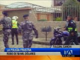 Policía frustró asalto en Tulcán