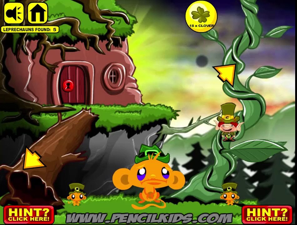 Monkey Go Happy Leprechauns GamePlay All Levels Walkthrough 1080p ...