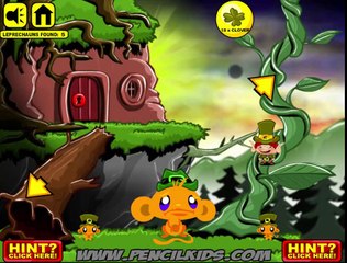 Monkey Go Happy Leprechauns GamePlay All Levels Walkthrough 1080p