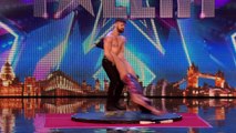 Roller skaters Billy and Emily are wheelie good!   Audition Week 1   Britain's Got Talent 2015