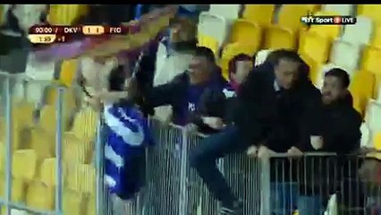 kyiv-fiorentina 1-1 Babacar fantastic bicycle-kick goal