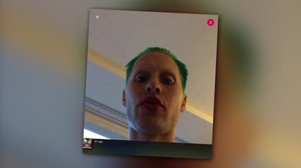 Jared Leto Shows Off His Joker Makeup For Suicide Squad