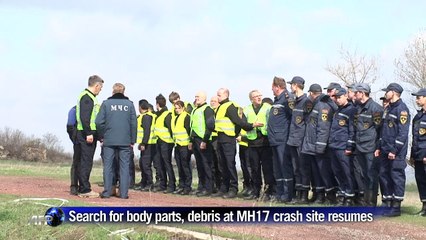 Search for body parts, debris at MH17 crash site resumes