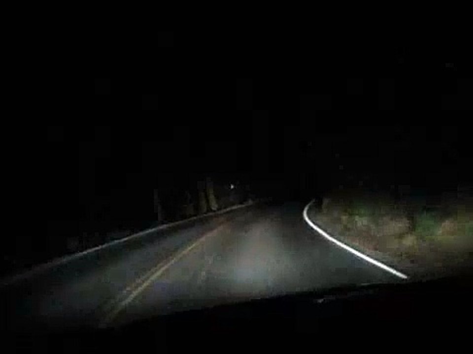 Driving Yosemite at Night