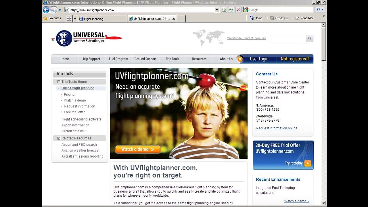 Flight Planning  Aircraft Fuel Tankering Software Demo in UVflightplanner.com