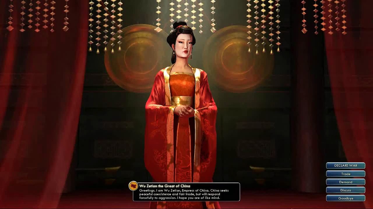 Civilization V OST | Wu Zetian Peace Theme | Gao Shan Liu Shui