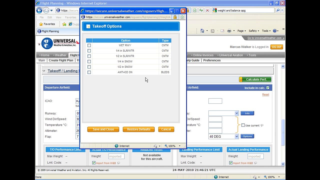 Flight Planning  Aircraft Weight and Balance Calculator Software   UVflightplanner.com