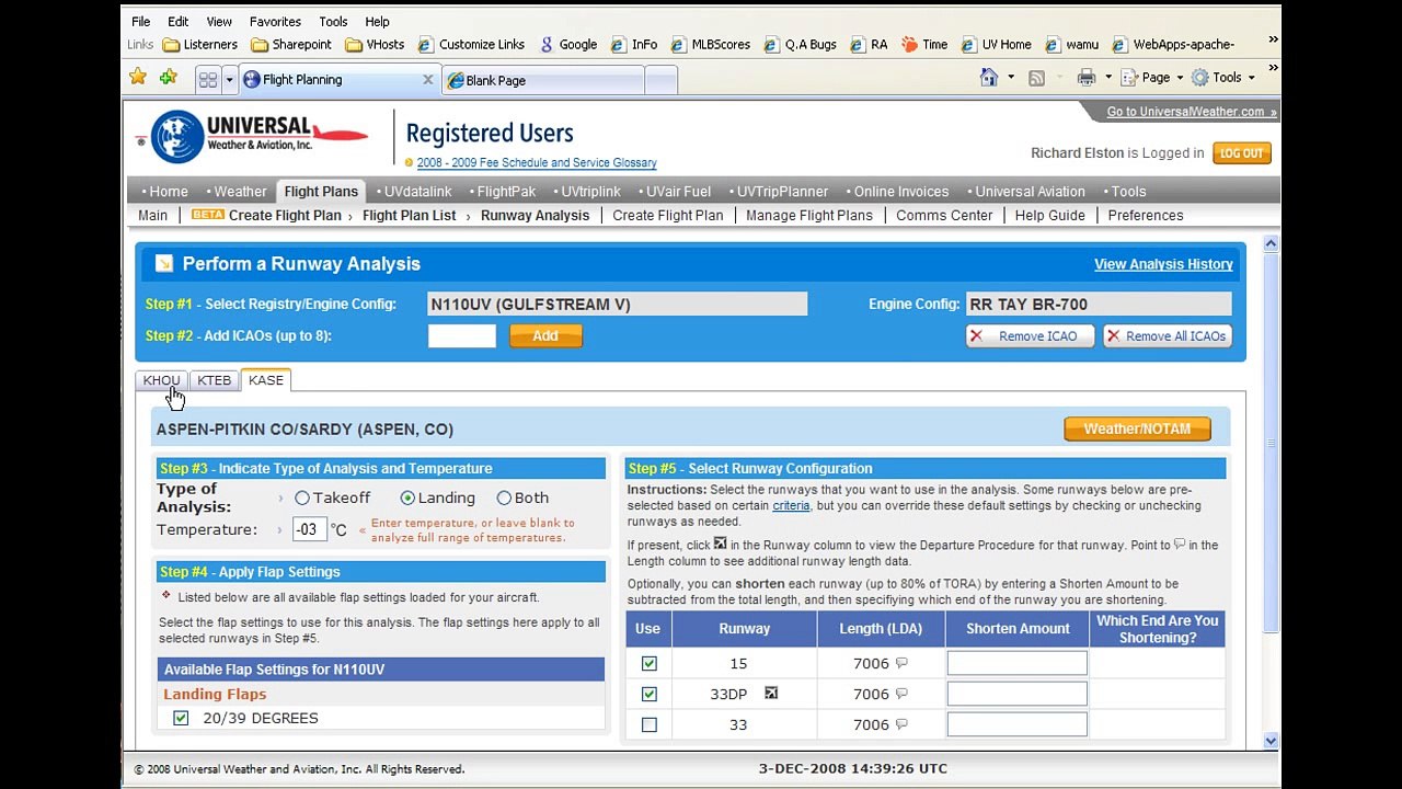 Flight Planning  Runway Analysis Software Overview   UVflightplanner.com
