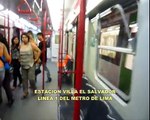 Tren Metropolis 9000 del Metro de Lima-en periodo de pruebas-- Estación Villa el Salvador