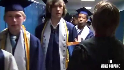 Soldier Surprises Little Sister at High School Graduation
