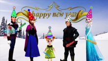 FROZEN Happy New Year Finger Family Nursery Rhyme