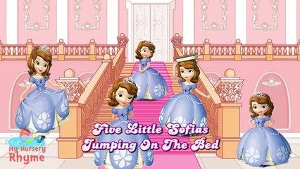 Five Little Sofia Jumping On The Bed Sofia The First