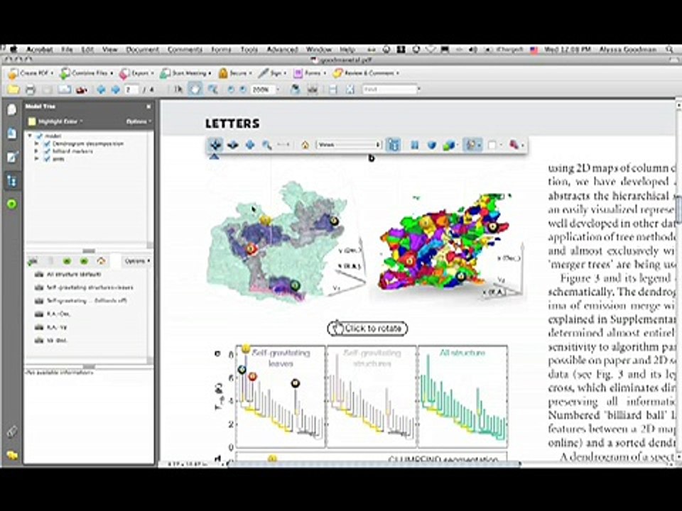 Demonstration of the (First) 3D PDF Published in the Journal "Nature"