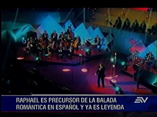 RAPHAEL VIENE A ECUADOR TRAS CINCO AÑOS DE AUSENCIA