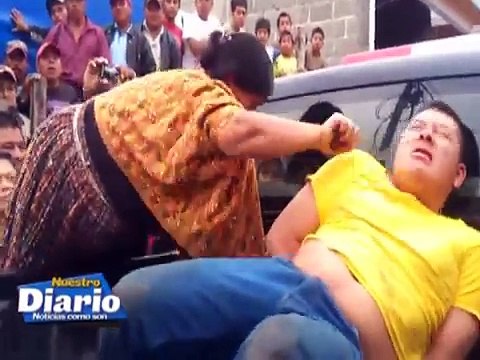 Cuatro asaltantes se salvan de morir linchados en Tactic, Alta Verapaz