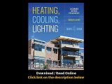 Download Heating Cooling Lighting Sustainable Design Methods for Architects By