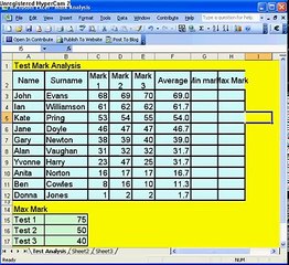 E1.3 MIN MAX and AVERAGE in an Excel Spreadsheet