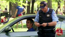 Cop Loses His Pants Climbing Over Fence! (1080p)