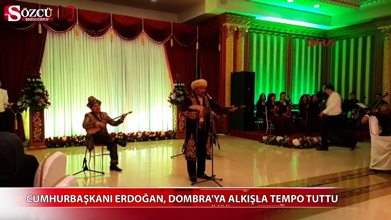 Erdoğan'ın Dombra coşkusu!