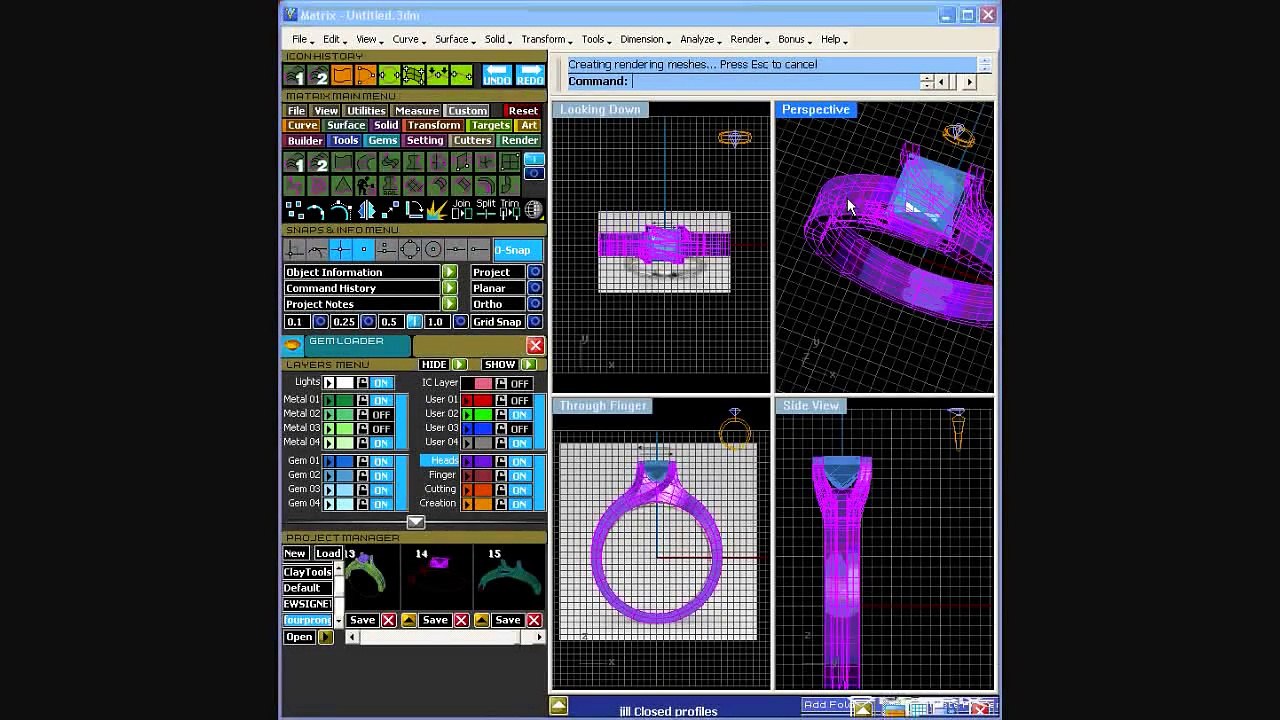Matrix CAD/CAM program