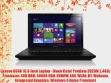 Lenovo G500 156inch Laptop Black Intel Pentium 2020M 24GHz Processor 4GB RAM 500GB HDD DVDRW LAN WLAN BT Webcam Integrat